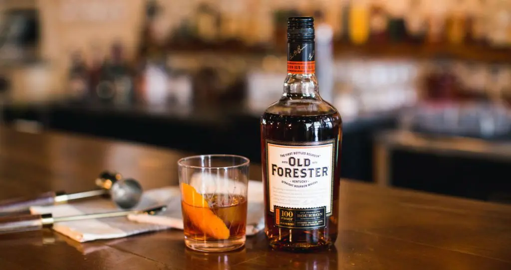 Reserve bar, Old Forester whiskey
