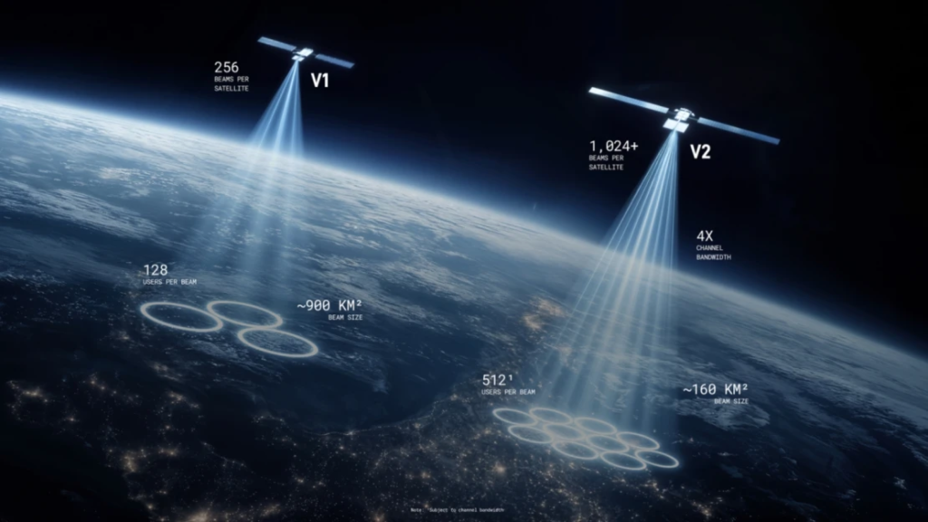 SpaceX műhold verziók