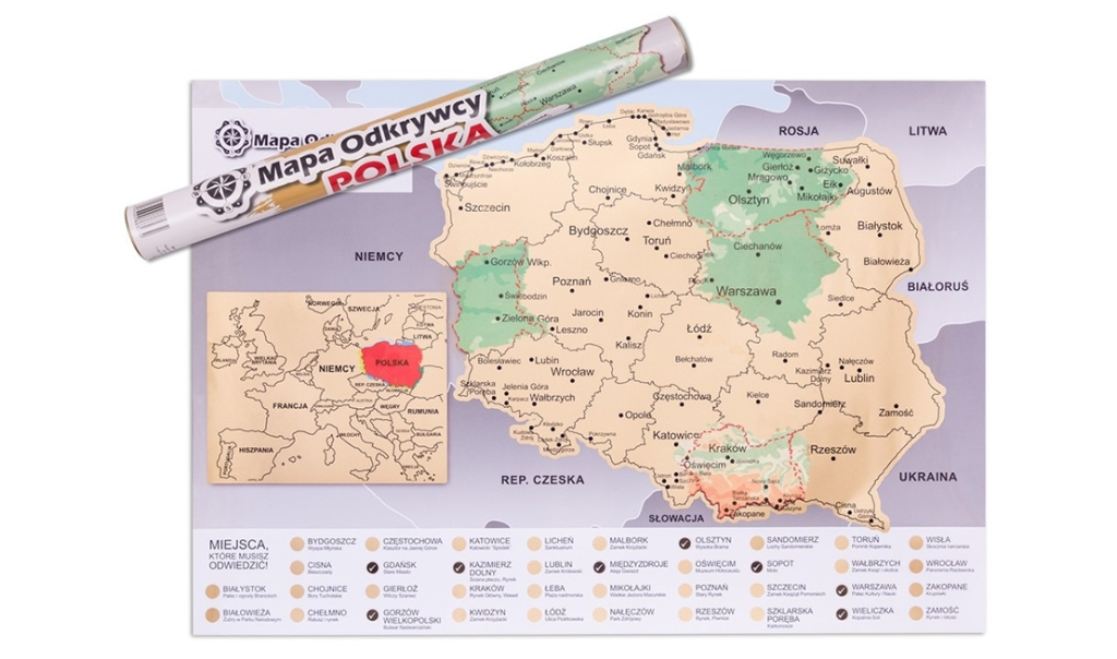 Lengyelország térképe